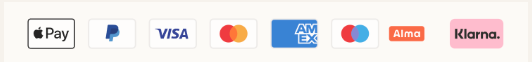Visa Mastercard CB PayPal Amex